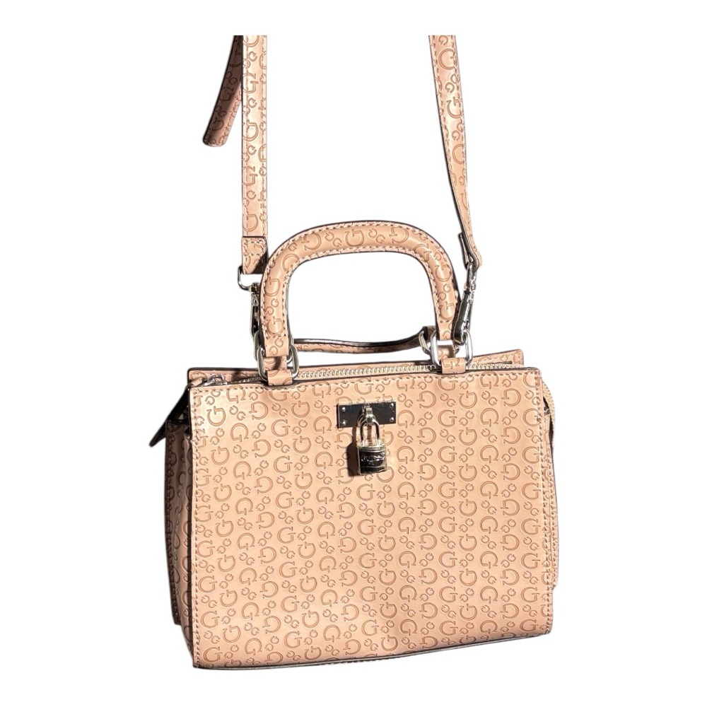 Guess pink crossbody classic Y2k retro hand bag dressy everyday purse